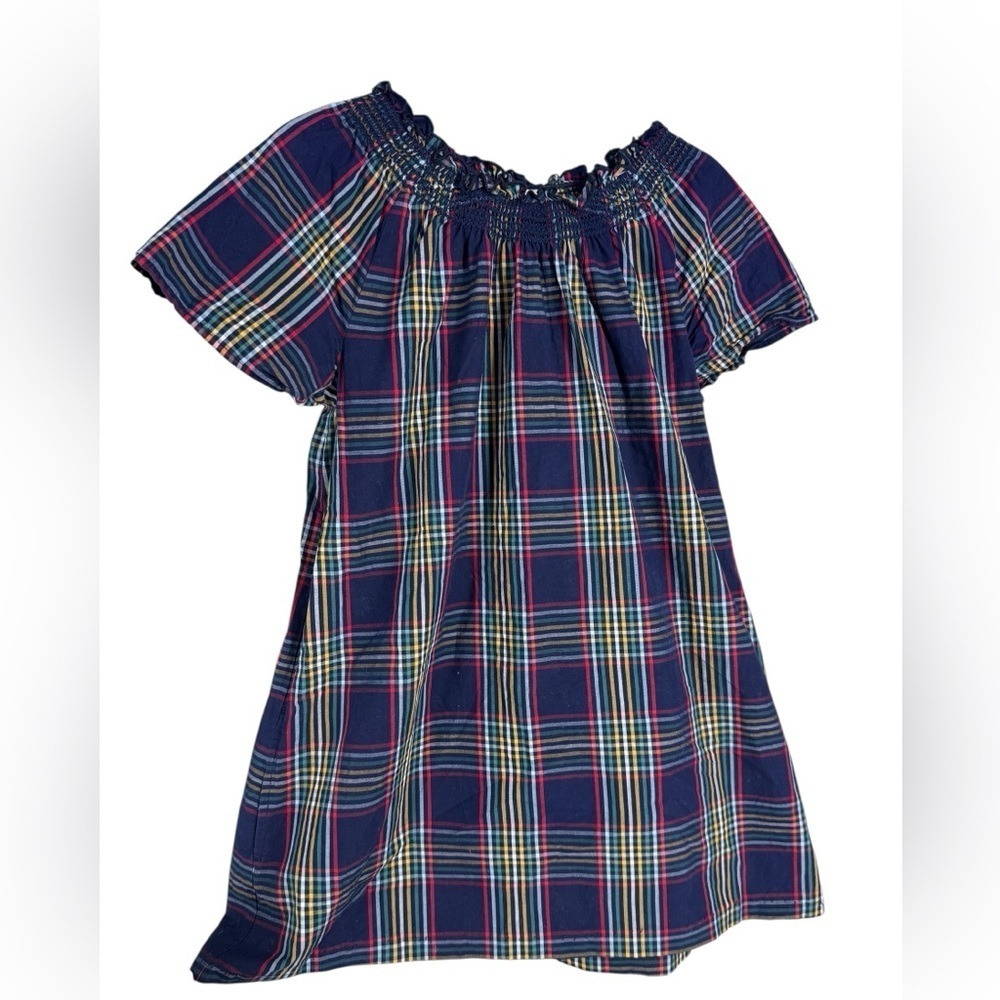 Hanna Andersson sunny plaid dress size 160